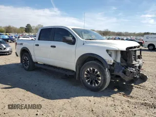 2021 Nissan Titan Pro-4X with VIN 1N6AA1EDXMN527133, listed as a Copart auction lot 49719625 with 45,230 mi miles and Salvage title. Bid and sale history available at DreamBid. Image 4.