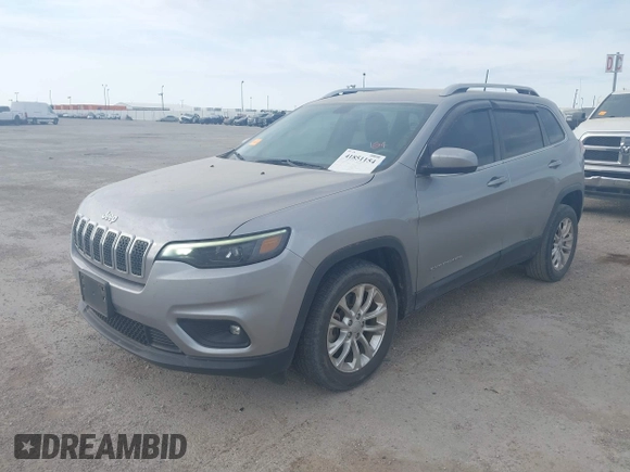 2019 Jeep Cherokee Latitude with VIN 1C4PJLCB8KD366438, listed as a IAAI auction lot 41851154 with 47,637 mi miles. Bid and sale history available at carsss.com. Image 2.