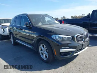 2019 BMW X3 sDrive30i with VIN 5UXTR7C5XKLR51471, listed as a IAAI auction lot 41718818 with 52,670 mi miles. Bid and sale history available at carsss.com. Image 1.