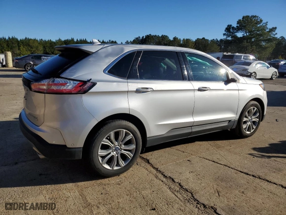2019 Ford Edge Titanium with VIN 2FMPK3K95KBC37294, listed as a Copart auction lot 46328805 with 138,818 mi miles and Salvage Title. Bid and sale history available at carsss.com. Image 3.