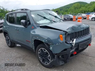 2015 Jeep Renegade Trailhawk with VIN ZACCJBCT0FPB56317, listed as a IAAI auction lot 42380797 with 48,221 mi miles and . Bid and sale history available at DreamBid. Image 1.