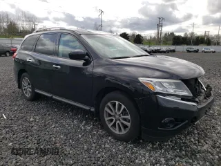 2014 Nissan Pathfinder SV with VIN 5N1AR2MM2EC666202, listed as a Copart auction lot 50097855 with 109,036 mi miles and Salvage Title. Bid and sale history available at carsss.com. Image 4.
