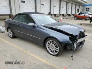 2008 Mercedes-Benz CLK 350 with VIN WDBTK56F08F234873, listed as a Copart auction lot 43166075 with 113,841 mi miles and Salvage title. Bid and sale history available at DreamBid. Image 4.