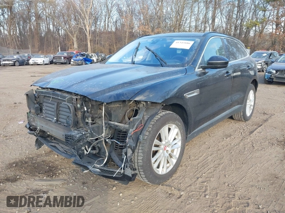 2018 Jaguar F-Pace 25t Prestige with VIN SADCK2FX5JA351493, listed as a IAAI auction lot 41345886 with 89,787 mi miles and . Bid and sale history available at DreamBid. Image 2.