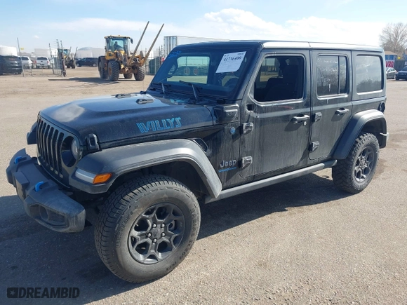 2023 Jeep Wrangler 4xe with VIN 1C4JJXN62PW630844, listed as a IAAI auction lot 41736400 with 42,593 mi miles. Bid and sale history available at carsss.com. Image 17.