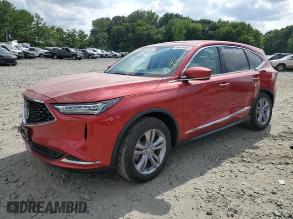 2022 Acura MDX with VIN 5J8YE1H3XNL020255, listed as a Copart auction lot 65458484 with 34,224 mi miles and Salvage Title. Bid and sale history available at carsss.com. Image 1.