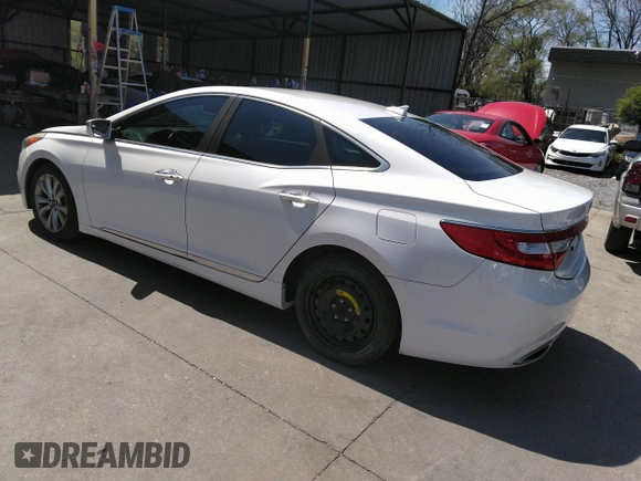 2014 Hyundai Azera with VIN KMHFG4JG8EA346609, listed as a IAAI auction lot 42010249 with 105,646 mi miles and . Bid and sale history available at DreamBid. Image 3.