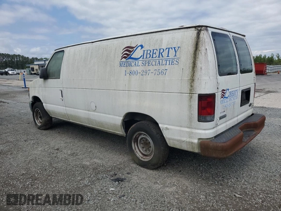 2010 Ford Econoline Cargo Commercial with VIN 1FTNE1EW2ADA23672, listed as a Copart auction lot 52943735 with 364,186 mi miles and Clean Title. Bid and sale history available at DreamBid. Image 2.
