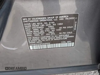 2023 Volkswagen Atlas SE с VIN 1V2HR2CA9PC509908, выставлен на аукционе IAAI как лот 42491459 с пробегом 36 812 миль миль и . История ставок и продаж доступна на DreamBid. Изображение 9.