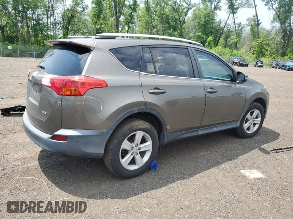 2013 Toyota RAV4 XLE with VIN 2T3WFREV4DW052394, listed as a Copart auction lot 59708665 with 126,989 mi miles and Salvage title. Bid and sale history available at DreamBid. Image 3.