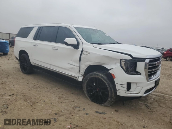 2022 GMC Yukon XL SLT with VIN 1GKS1GKD2NR135678, listed as a Copart auction lot 45760755 with 0 mi miles and Salvage Title. Bid and sale history available at carsss.com. Image 4.