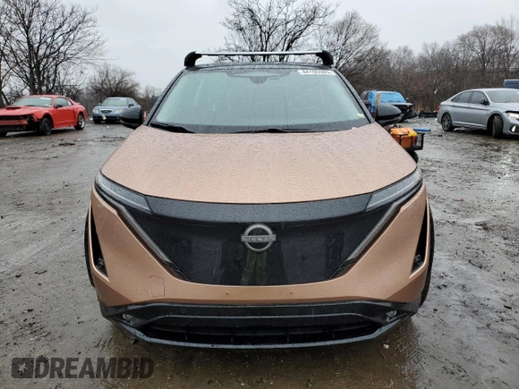 2023 Nissan ARIYA Platinum+ z VIN JN1DF0CD8PM703933, wystawiony jako Copart lot #44105585 z przebiegiem 4 348 mil mil oraz Szkoda całkowita • Salvage title. Historia ofert i sprzedaży dostępna na DreamBid. Obrazek 5.