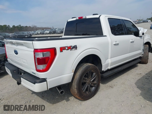 2022 Ford F-150 XL with VIN 1FTFW1E8XNFA40166, listed as a IAAI auction lot 41776806 with 36,798 mi miles. Bid and sale history available at carsss.com. Image 4.