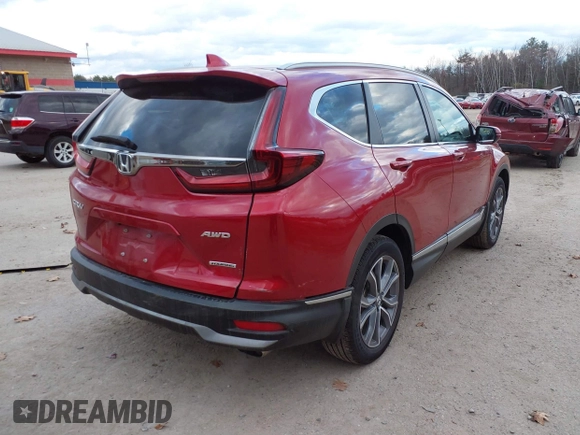 2022 Honda CR-V Touring with VIN 5J6RW2H99NL005329, listed as a IAAI auction lot 40781033 with 10,553 mi miles. Bid and sale history available at carsss.com. Image 4.