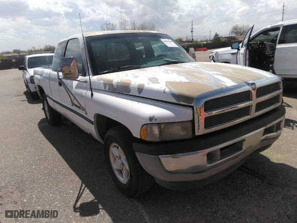 1996 Dodge Ram 1500 with VIN 1B7HC13Z4TJ151867, listed as a IAAI auction lot 42054168 with 293,637 mi miles. Bid and sale history available at carsss.com. Image 1.