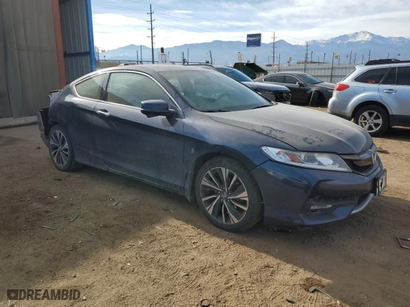 2016 Honda Accord Coupe EX-L with VIN 1HGCT1B85GA006833, listed as a Copart auction lot 85604984 with 124,854 mi miles and Salvage Title. Bid and sale history available at carsss.com. Image 4.