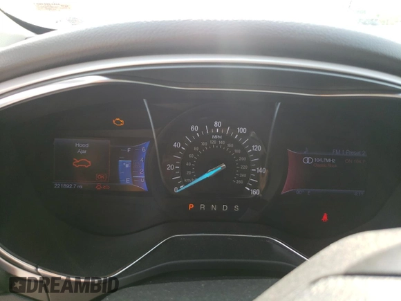2013 Ford Fusion SE with VIN 3FA6P0H73DR214452, listed as a Copart auction lot 58721425 with 221,892 mi miles and Salvage title. Bid and sale history available at DreamBid. Image 9.