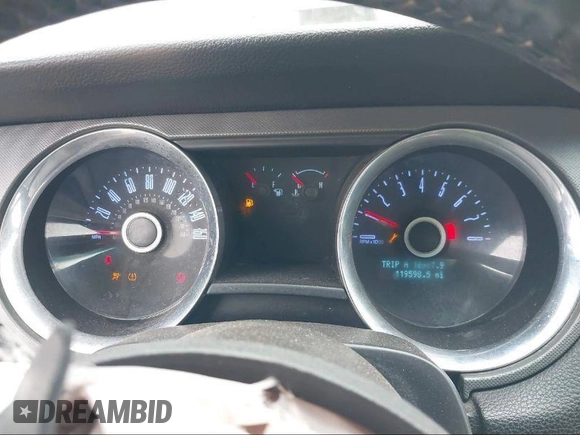 2014 Ford Mustang V6 with VIN 1ZVBP8AM8E5311624, listed as a IAAI auction lot 40100303 with 119,598 mi miles. Bid and sale history available at carsss.com. Image 7.