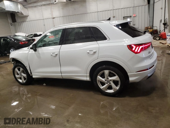 2019 Audi Q3 Premium with VIN WA1AECF38K1084682, listed as a Copart auction lot 86361474 with 48,416 mi miles and Salvage Title. Bid and sale history available at carsss.com. Image 2.