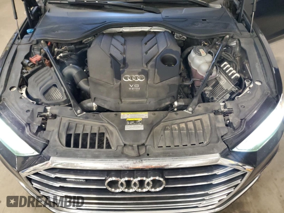 2019 Audi A8 L with VIN WAU8DAF89KN010958, listed as a Copart auction lot 42954435 with 125,582 mi miles and Salvage Title. Bid and sale history available at carsss.com. Image 11.