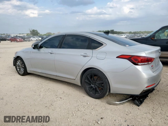2017 Genesis G80 3.8L with VIN KMHGN4JE8HU191863, listed as a Copart auction lot 59396875 with 134,059 mi miles and Salvage title. Bid and sale history available at DreamBid. Image 2.