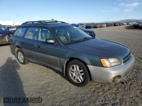 2000 Subaru Legacy Outback with VIN 4S3BH6657Y7620094, listed as a Copart auction lot 48182655 with 296,942 mi miles and Salvage title. Bid and sale history available at DreamBid. Image 4.
