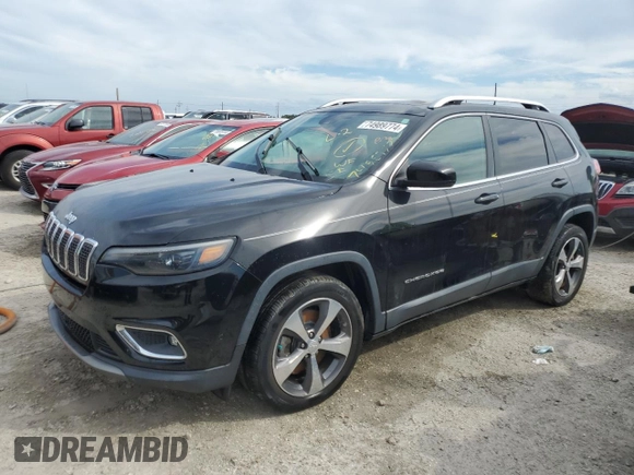 2019 Jeep Cherokee Limited with VIN 1C4PJLDN6KD264094, listed as a Copart auction lot 74989774 with Not Provided miles and Non Repairable. Bid and sale history available at DreamBid. Image 1.