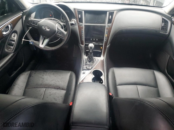 2018 Infiniti Q50 3.0t SPORT with VIN JN1EV7AR6JM611581, listed as a Copart auction lot 47108275 with NaN miles and Salvage Title. Bid and sale history available at carsss.com. Image 8.