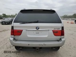 2005 BMW X5 3.0i with VIN 5UXFA13575LU46719, listed as a Copart auction lot 53443085 with 126,041 mi miles and Salvage Title. Bid and sale history available at carsss.com. Image 6.