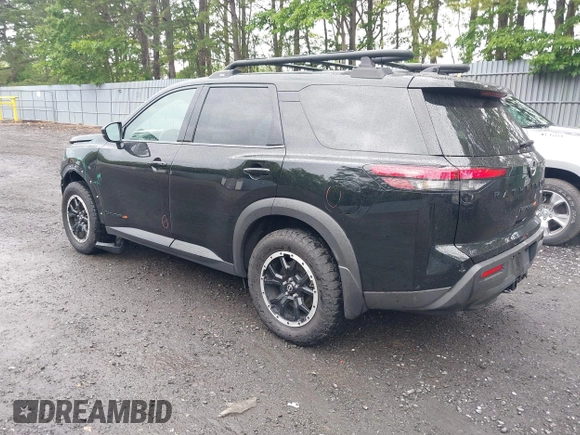 2024 Nissan Pathfinder Rock Creek with VIN 5N1DR3BDXRC295432, listed as a IAAI auction lot 42453531 with 18,917 mi miles and . Bid and sale history available at DreamBid. Image 3.