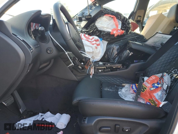 2024 Infiniti Q50 Red Sport 400 with VIN JN1FV7DP6RM660516, listed as a Copart auction lot 88334235 with Not Provided miles and Salvage Title. Bid and sale history available at DreamBid. Image 7.