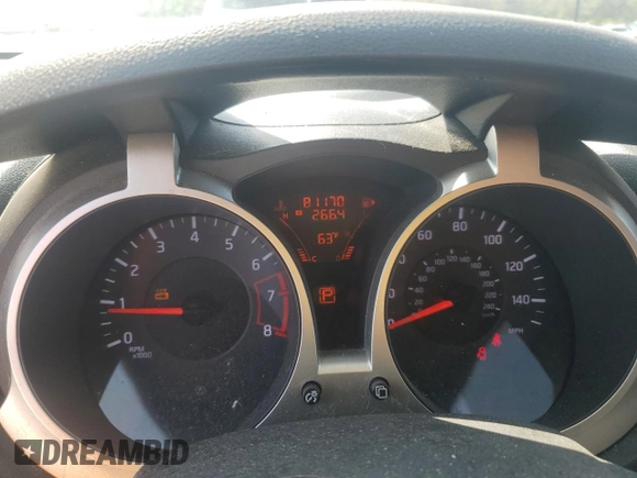 2013 Nissan Juke SV with VIN JN8AF5MVXDT218655, listed as a Copart auction lot 51017065 with 81,170 mi miles and Salvage Title. Bid and sale history available at carsss.com. Image 9.