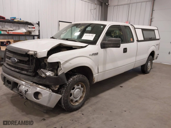 2014 Ford F-150 XL with VIN 1FTFX1EFXEKG20617, listed as a IAAI auction lot 41531746 with 262,007 mi miles. Bid and sale history available at carsss.com. Image 17.