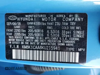 2019 Hyundai Kona SE with VIN KM8K1CAA8KU215941, listed as a Copart auction lot 72861662 with 60,669 mi miles. Bid and sale history available at carsss.com. Image 13.