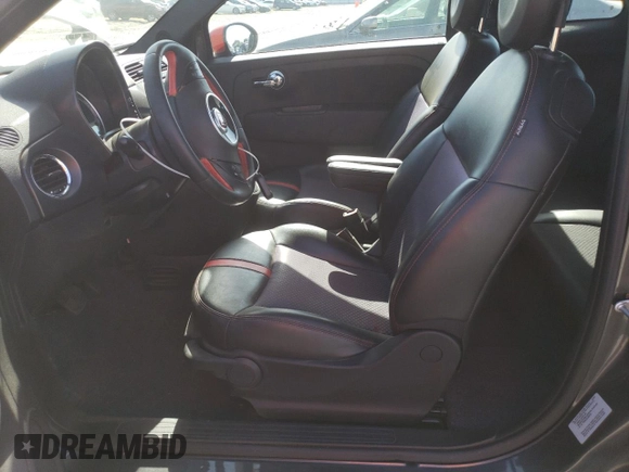 2015 FIAT 500e with VIN 3C3CFFGE8FT709825, listed as a Copart auction lot 57128465 with 38,608 mi miles and Clean title. Bid and sale history available at DreamBid. Image 7.