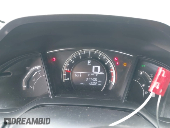 2016 Honda Civic Sedan LX with VIN 2HGFC2F53GH520801, listed as a IAAI auction lot 41788490 with 77,406 mi miles. Bid and sale history available at carsss.com. Image 7.