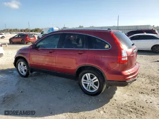 2010 Honda CR-V EX-L with VIN JHLRE4H7XAC009499, listed as a Copart auction lot 76495074 with 115,646 mi miles and Salvage Title. Bid and sale history available at carsss.com. Image 2.
