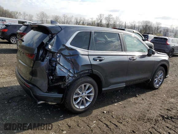 2025 Honda CR-V EX with VIN 7FARS4H46SE005065, listed as a Copart auction lot 54276355 with 5,687 mi miles and Salvage Title. Bid and sale history available at DreamBid. Image 3.