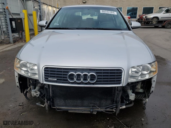 2002 Audi A4 3.0L with VIN WAULT68E72A183852, listed as a Copart auction lot 86543184 with 121,507 mi miles and Salvage Title. Bid and sale history available at carsss.com. Image 5.