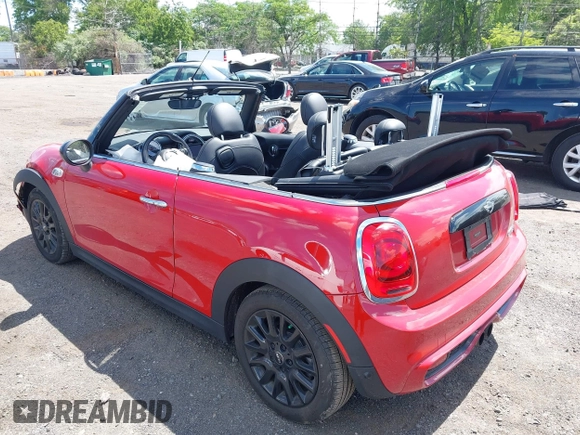 2017 MINI Convertible Cooper S with VIN WMWWG9C53H3C22950, listed as a IAAI auction lot 42297714 with 22,613 mi miles and . Bid and sale history available at DreamBid. Image 3.