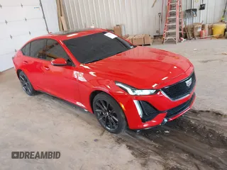 2021 Cadillac CT5 V-Series with VIN 1G6DV5RW9M0136210, listed as a IAAI auction lot 42571132 with 16,941 mi miles and . Bid and sale history available at DreamBid. Image 1.