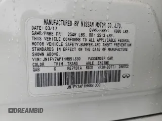 2017 Infiniti Q50 Red Sport 400 with VIN JN1FV7AP1HM851330, listed as a Copart auction lot 45291695 with 113,865 mi miles and Clean title. Bid and sale history available at DreamBid. Image 12.