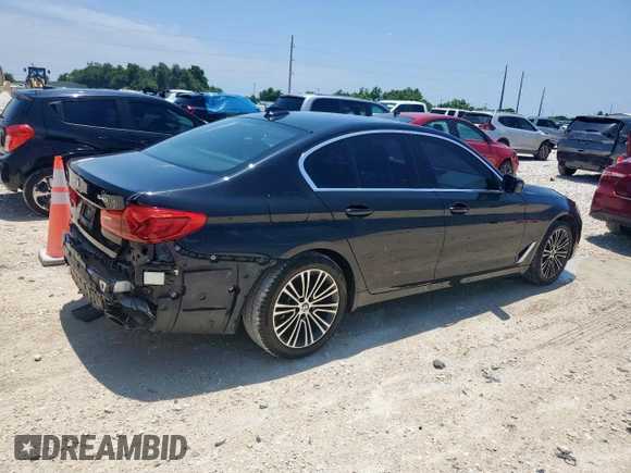 2020 BMW 5 Series 540i xDrive with VIN WBAJS3C02LCE01869, listed as a Copart auction lot 58245235 with 47,144 mi miles and Salvage title. Bid and sale history available at DreamBid. Image 3.