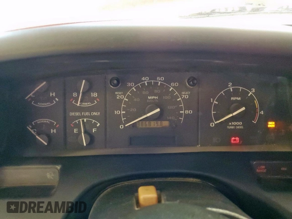1995 Ford F-350 with VIN 1FTJW35F5SEA46141, listed as a Copart auction lot 63977585 with 386,819 mi miles and Salvage title. Bid and sale history available at DreamBid. Image 9.