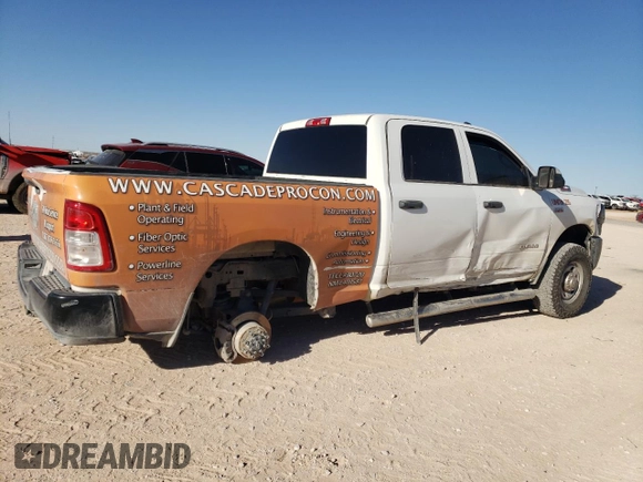 2022 Ram 2500 Tradesman with VIN 3C6UR5CJ8NG130238, listed as a Copart auction lot 47290815 with 101,841 mi miles and Salvage Title. Bid and sale history available at carsss.com. Image 3.