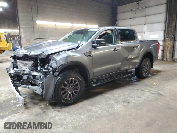 2021 Ford Ranger XL with VIN 1FTER4FH5MLD26185, listed as a Copart auction lot 58040675 with 27,541 mi miles and Salvage title. Bid and sale history available at DreamBid. Image 1.