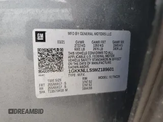 2021 GMC Acadia AT4 z VIN 1GKKNLLS5MZ189601, wystawiony jako Copart lot #47137665 z przebiegiem 83 396 mil mil oraz Nie do naprawy • Non repairable. Historia ofert i sprzedaży dostępna na DreamBid. Obrazek 14.