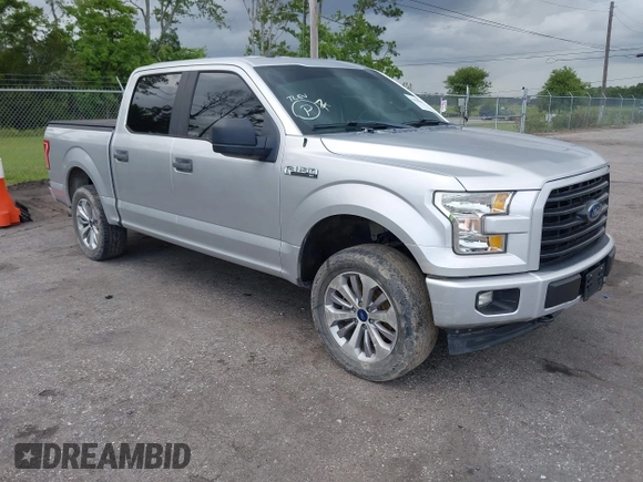 2017 Ford F-150 XL with VIN 1FTEW1EP3HFC11699, listed as a IAAI auction lot 42450046 with 106,664 mi miles and . Bid and sale history available at DreamBid. Image 1.