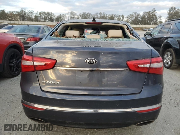 2015 Kia Cadenza Premium with VIN KNALN4D71F5193796, listed as a Copart auction lot 78737754 with Not Provided miles and Salvage Title. Bid and sale history available at carsss.com. Image 6.
