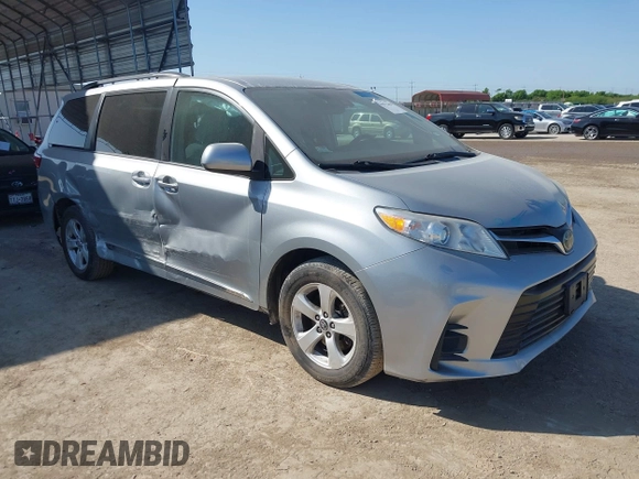 2019 Toyota Sienna LE Auto Access Seat z VIN 5TDKZ3DC1KS966037, wystawiony jako IAAI lot #41972610 z przebiegiem 59 585 mil mil oraz . Historia ofert i sprzedaży dostępna na DreamBid. Obrazek 1.